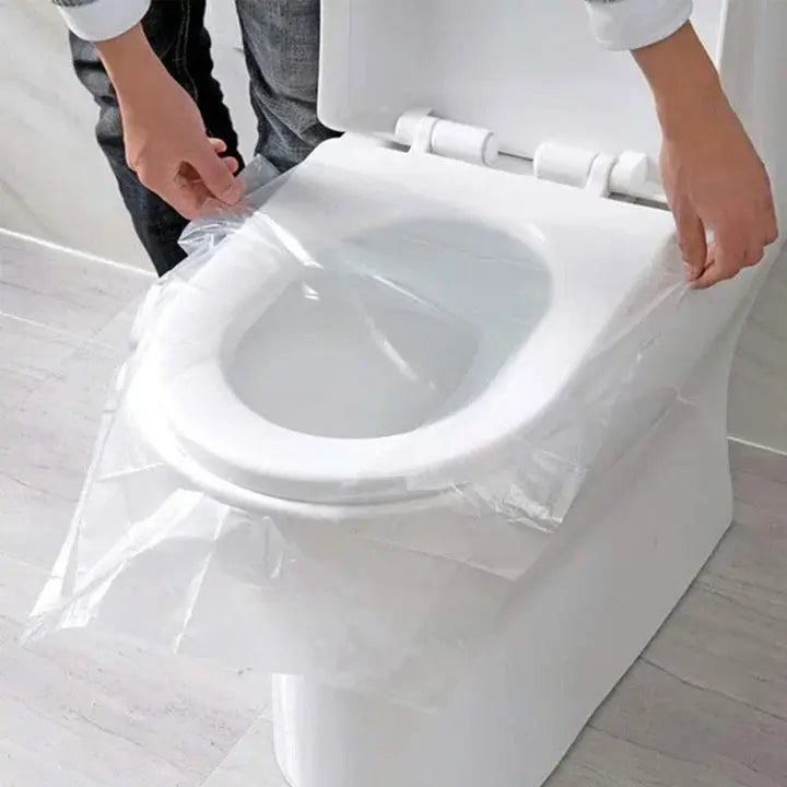 Pack of 50 Disposable Toilet Seat Covers – Travel Hygiene Protection