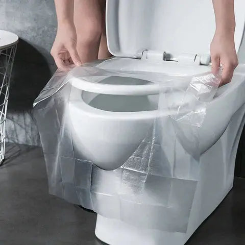 Pack of 50 Disposable Toilet Seat Covers – Travel Hygiene Protection
