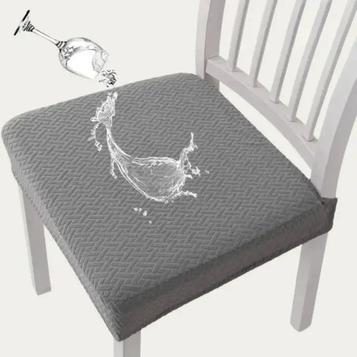 Set of 4 Stretchable Chair Covers – Water-Resistant, Stain-Proof, Washable