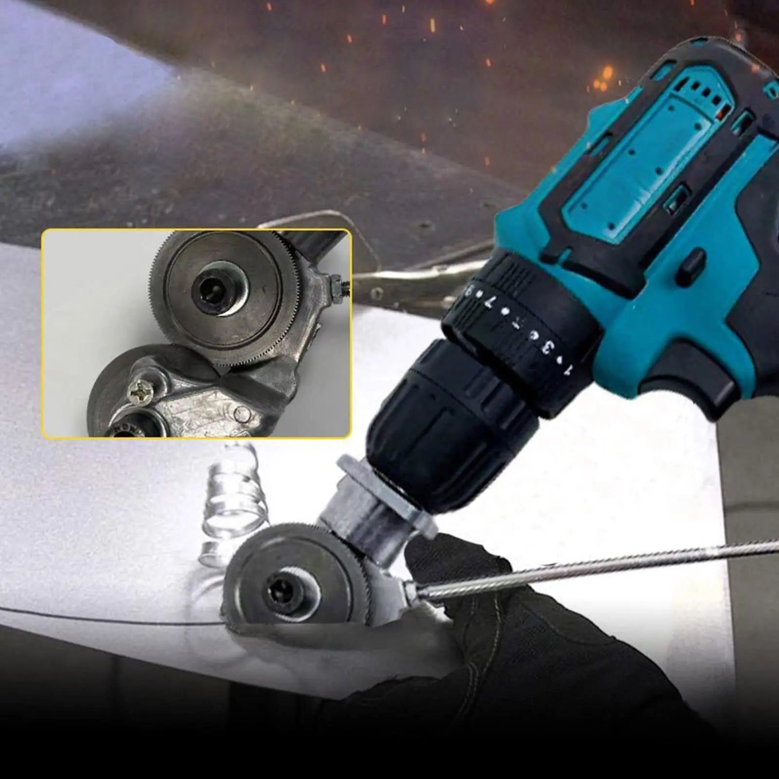 Precision Plate Cutter Drill Attachment for Effortless Sheet Cutting