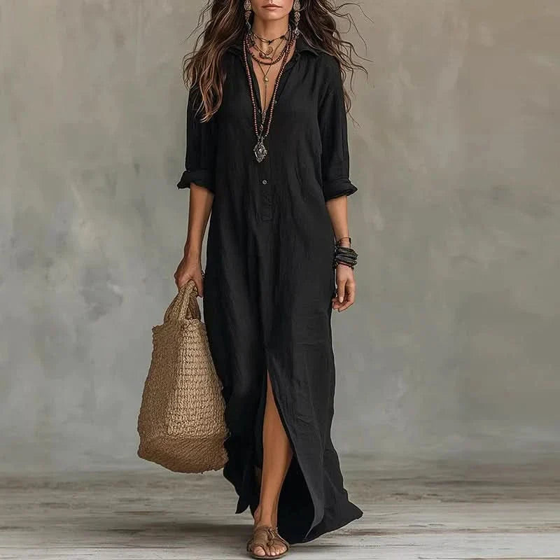 Maxi Dress with Soft Beach Feel – Elegant Style
