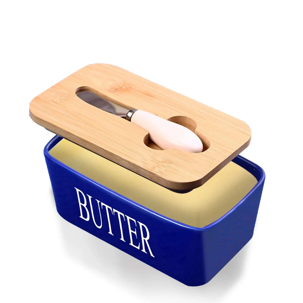 Butter Dish with Double Silicone Seal for Freshness Storage