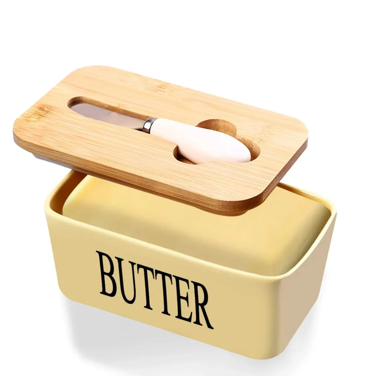 Butter Dish with Double Silicone Seal for Freshness Storage