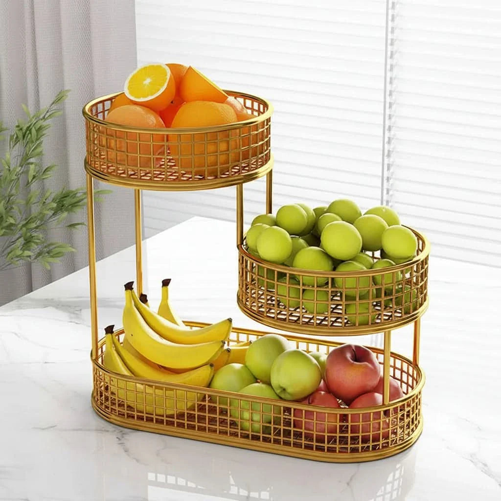 Fruit Storage Rack for Countertop – Modern Display Stand