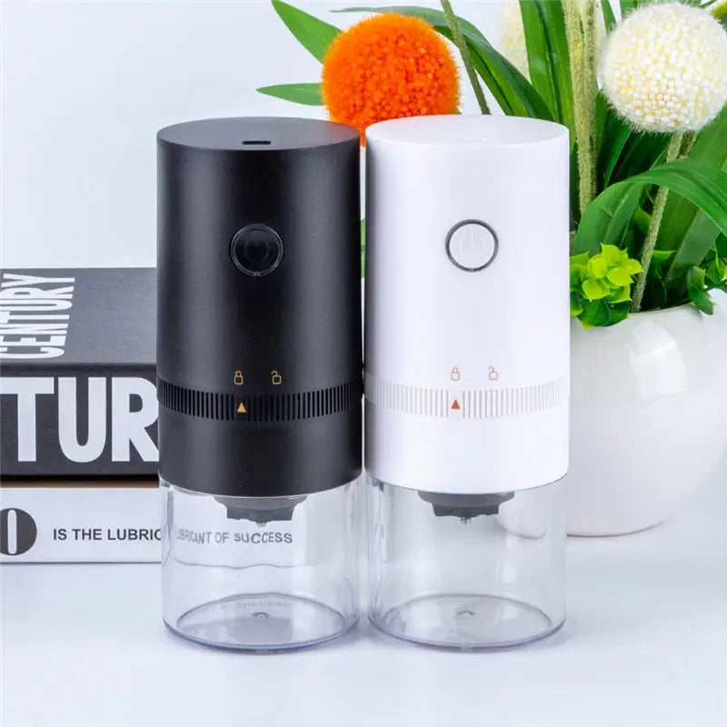 Electric Coffee Grinder with Adjustable Settings – USB Rechargeable
