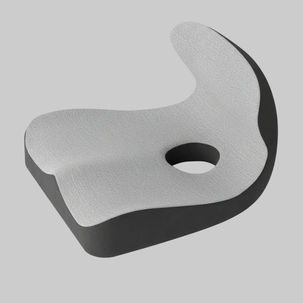 L-Shaped Orthopedic Seat Cushion with Memory Foam for Pressure Relief