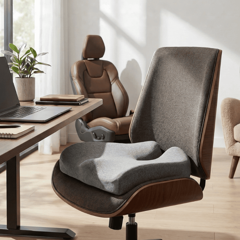 Orthopedic Cushion for Back Support and Tailbone Relief