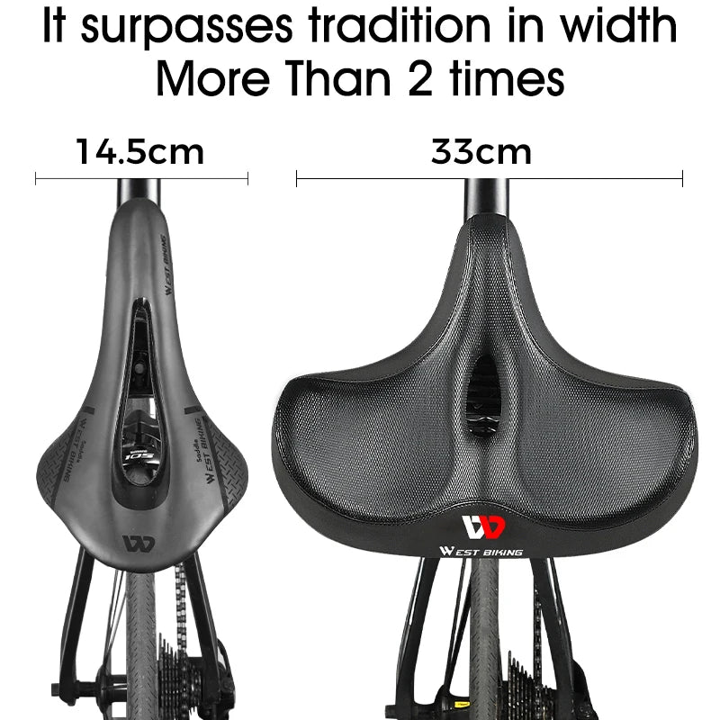 Ergonomic Bike Seat with Airflow Design and Comfortable Padding