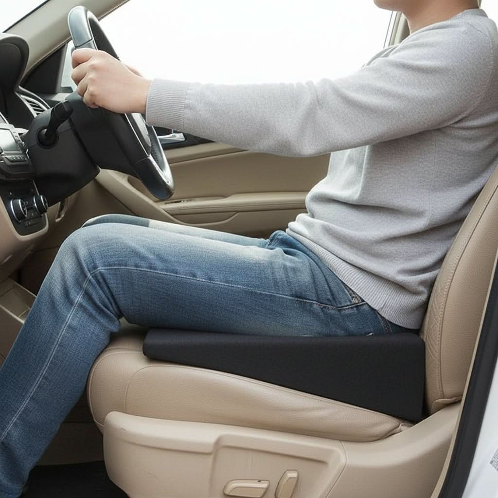 Auto Comfort Lumbar Support Cushion - Memory Foam Seat Pad