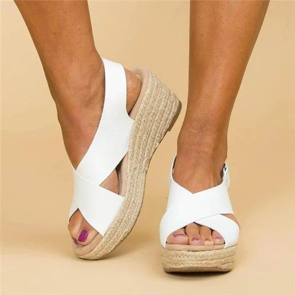 Lightweight Open-Toe Wedge Sandals for Easy Summer Fashion