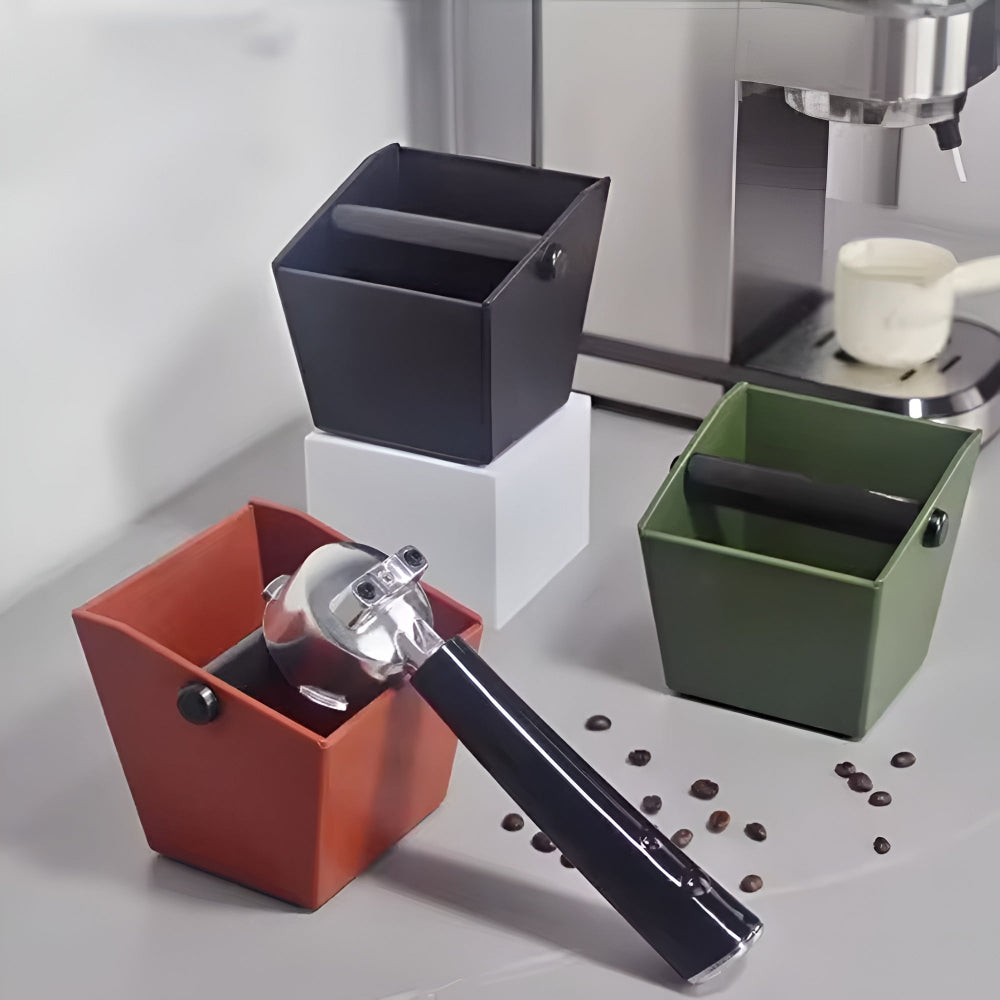 Coffee Grounds Disposal Bin with Non-Slip Design – Espresso Knock Box