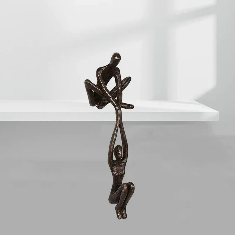 Timeless Connection Figurine - Elegant Couple Sculpture for Home