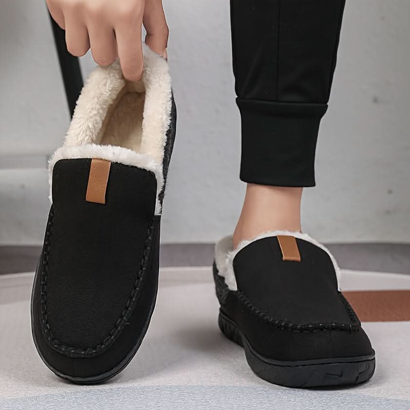 Sheep's Wool Loafer Slippers for Cozy Indoor Warmth and Comfort