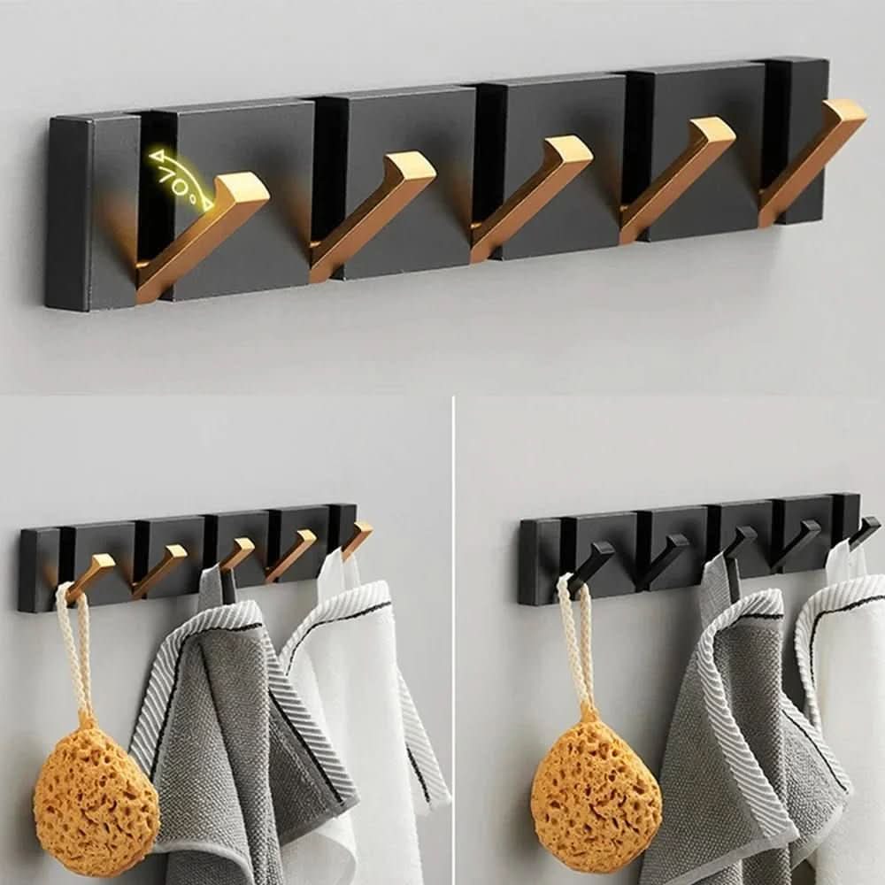 Chic Wall Hook Featuring Concealed Foldable Design