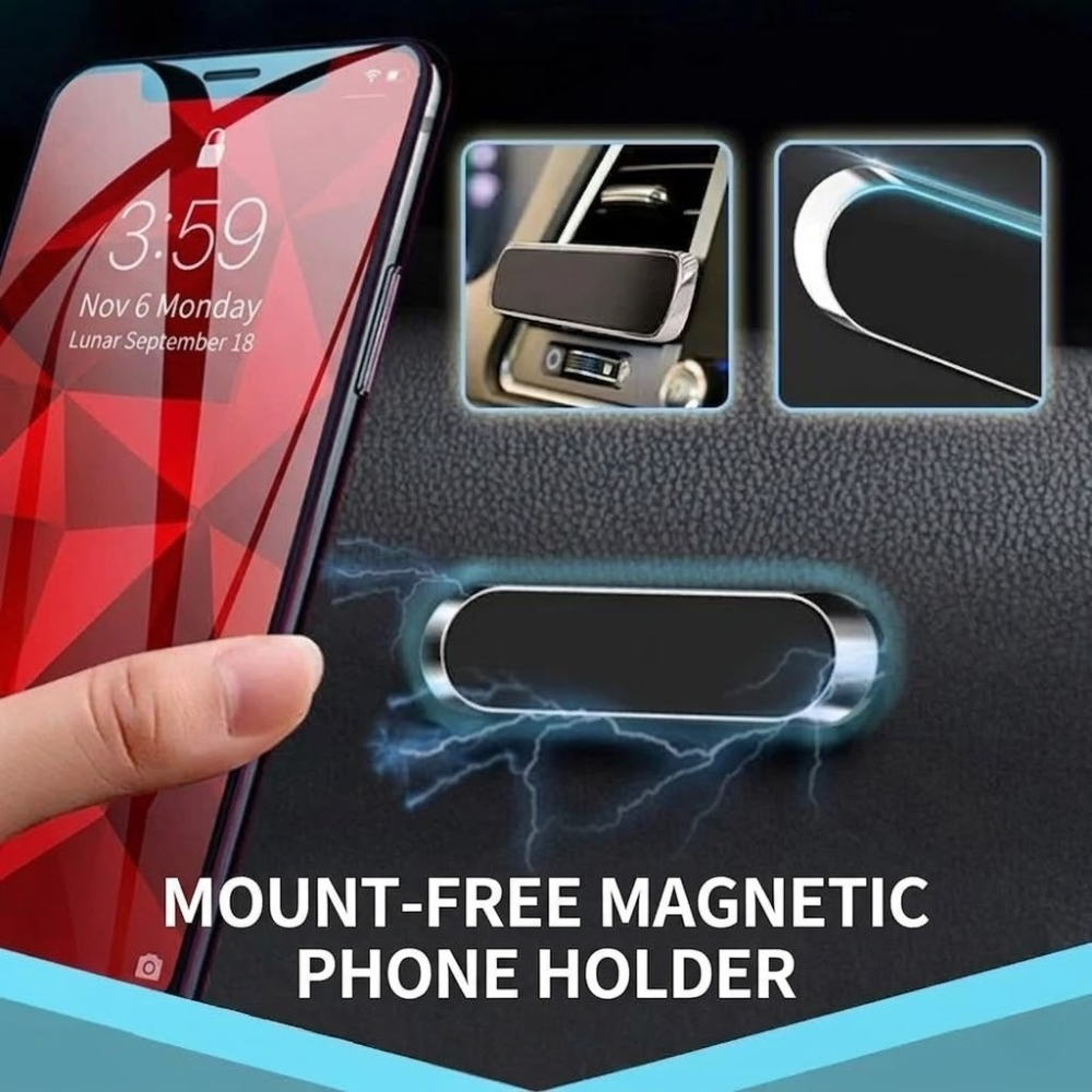 Nano Adhesive Magnetic Phone Holder – No Mount Required