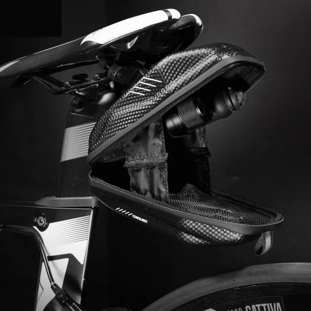 Waterproof Hard Case Bicycle Saddlebag with Quick Release Mechanism