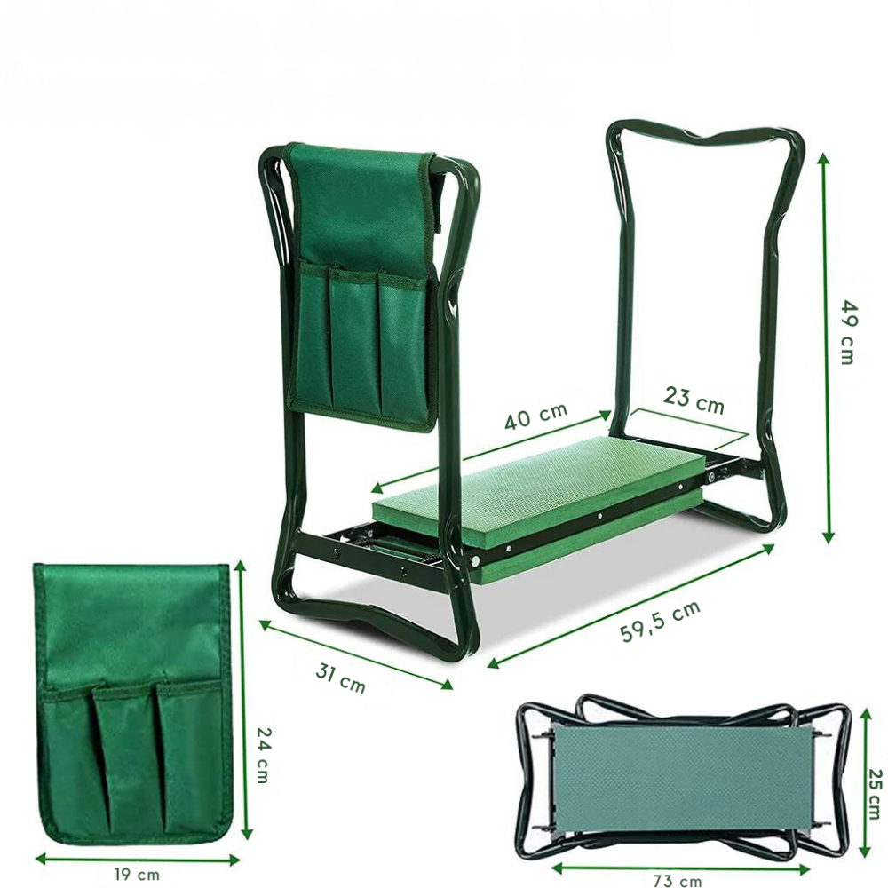 Foldable Garden Kneeler with Handles | Comfortable Sitting and Kneeling