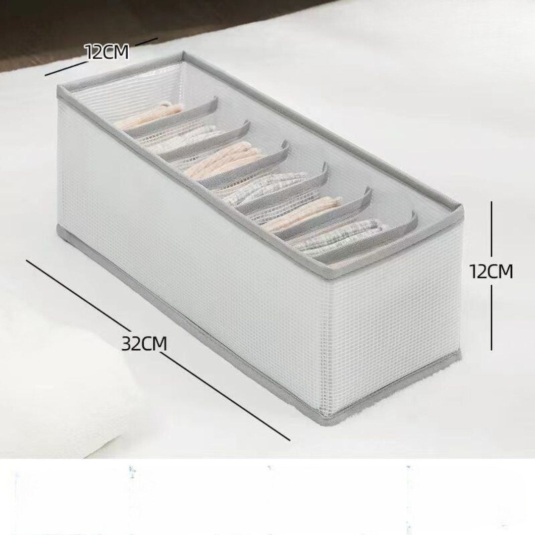 Foldable Clothing Organizer Box | Quick Access | Compartments, Sturdy