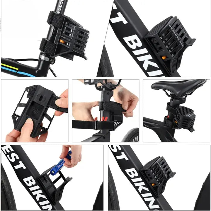 Compact Folding Steel Bicycle Lock – 78 cm, Drill-Proof Design