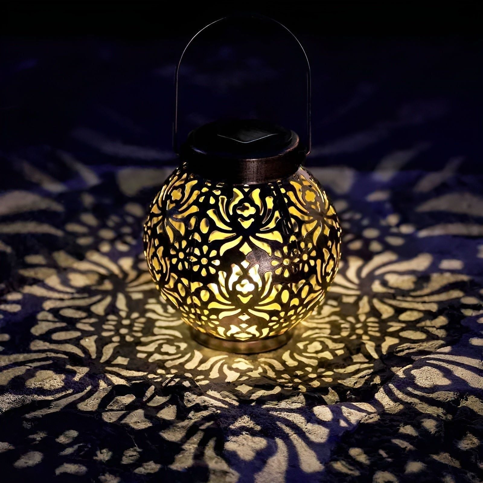Ornamental Solar Outdoor Light – Warm White LED Garden Lamp