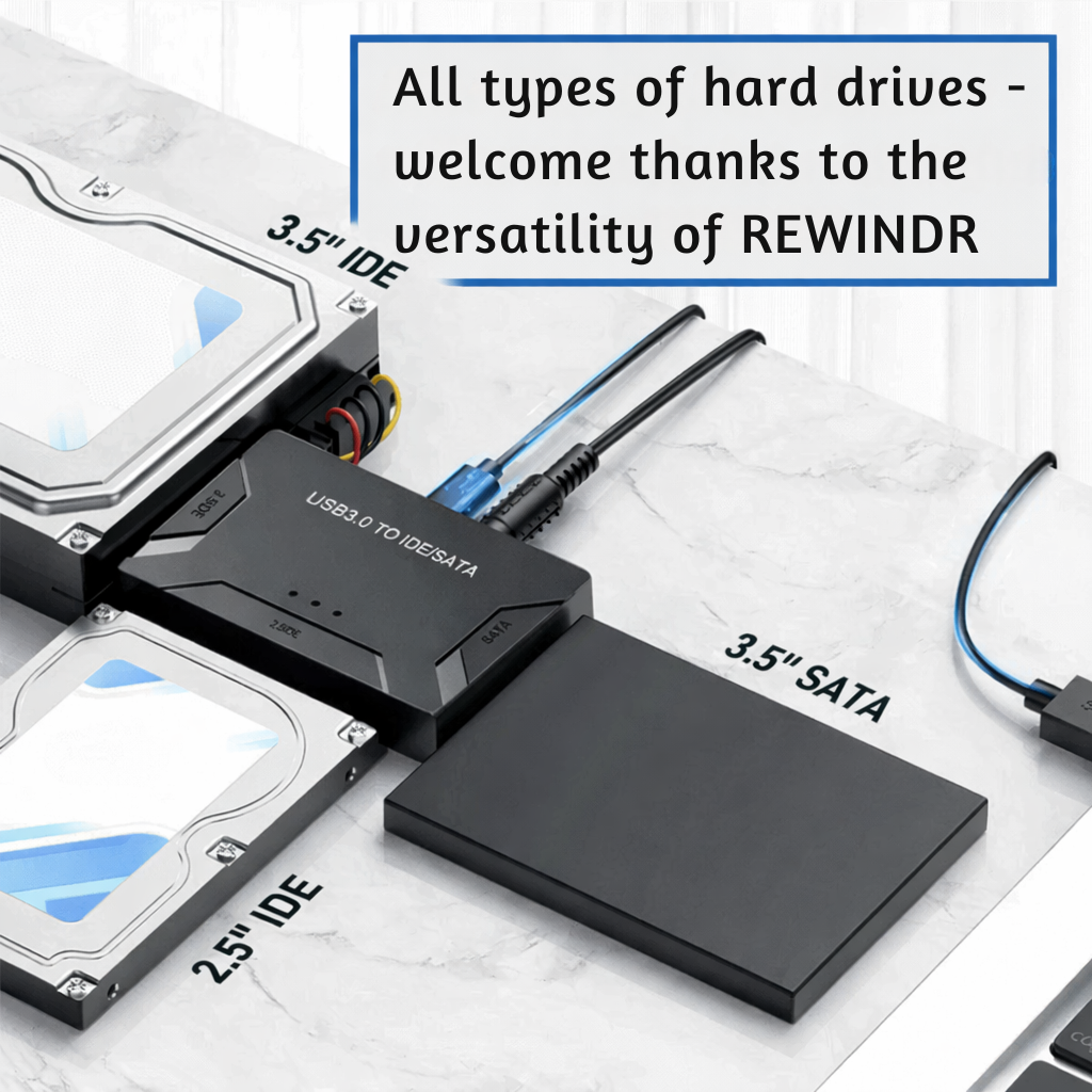 USB Hard Drive Adapter | SATA and IDE Connection | Fast Data Access