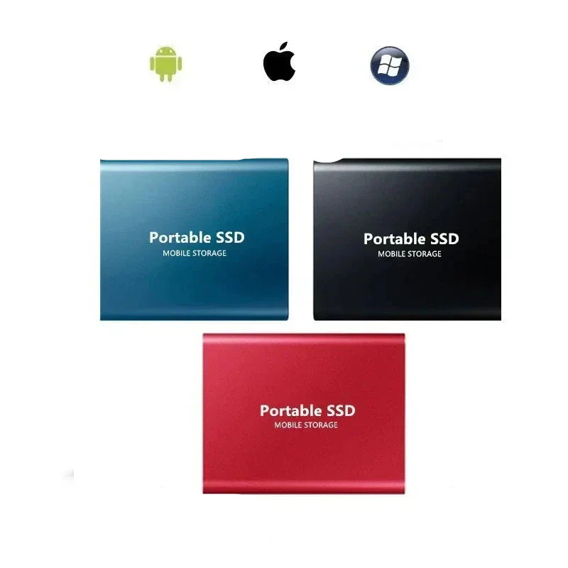 128TB Silver External Solid State Drive - High-Speed Storage