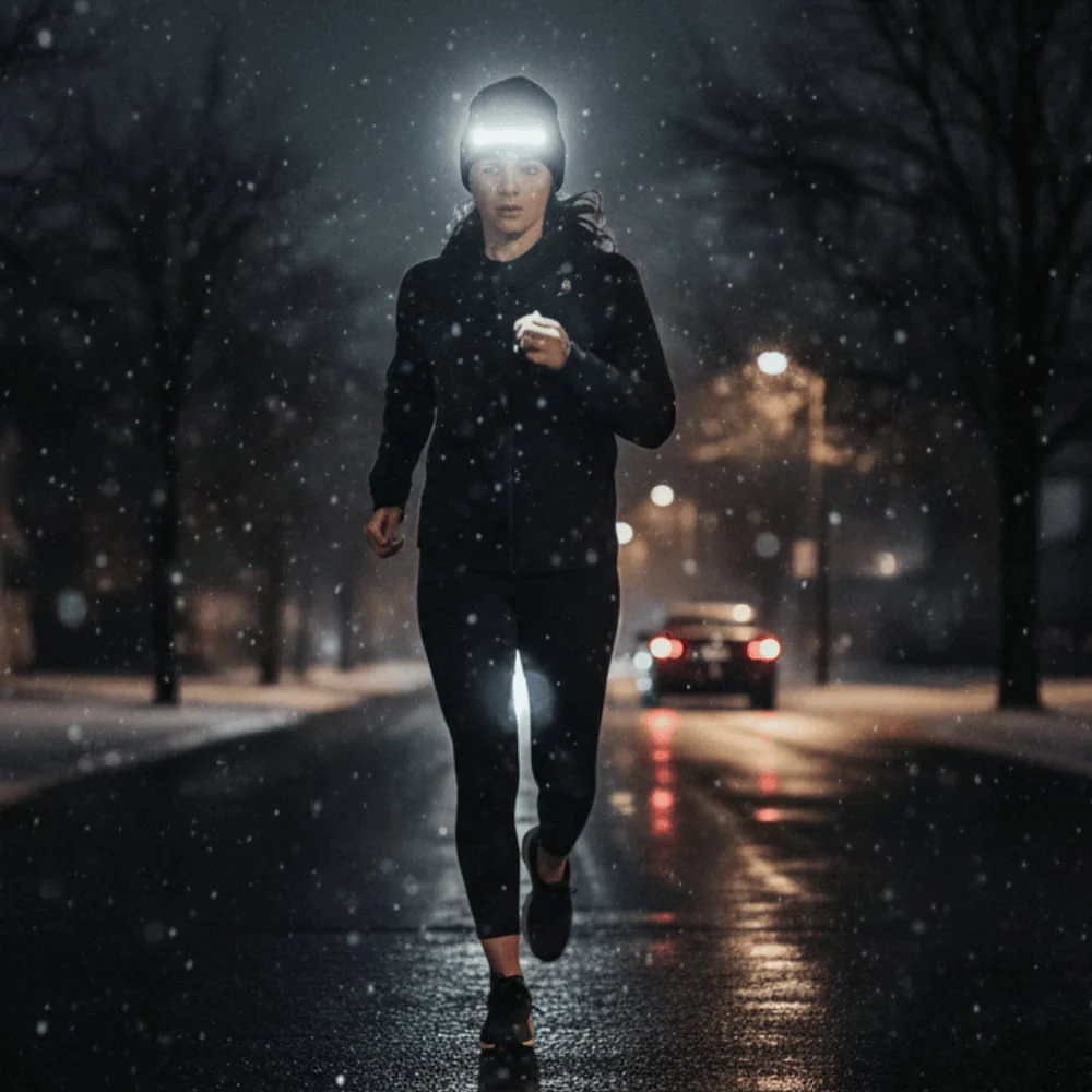 Bluetooth Music Beanie with Headlamp Light