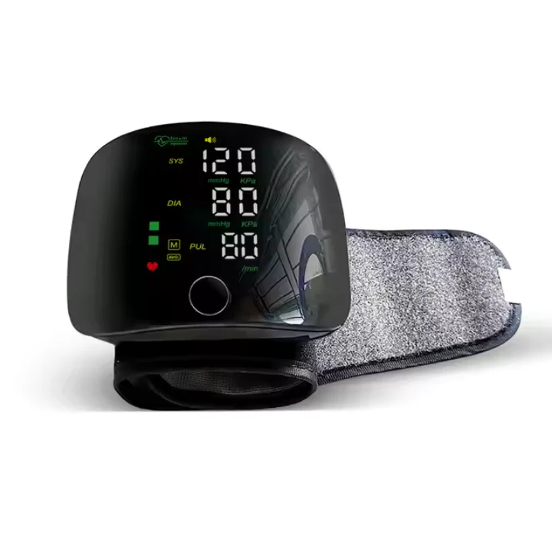 Wrist Blood Pressure Gauge with LED Screen and USB Rechargeable