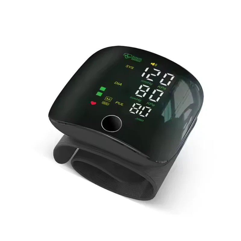 Wrist Blood Pressure Gauge with LED Screen and USB Rechargeable