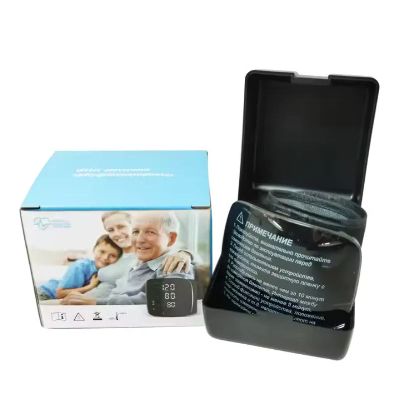 Wrist Blood Pressure Gauge with LED Screen and USB Rechargeable