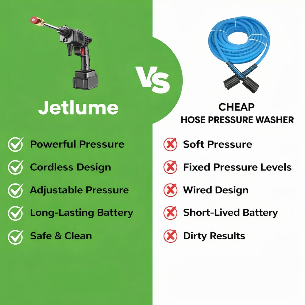 Portable Outdoor Cleaner with Adjustable Spray Power