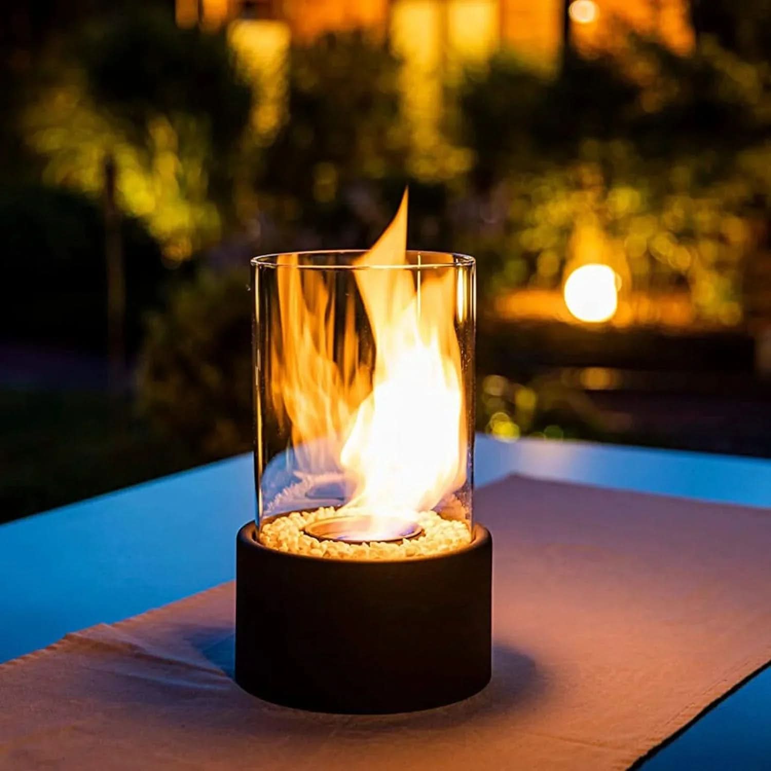 Bioethanol Tabletop Fireplace – Modern Smoke-Free Ambient Flame Design