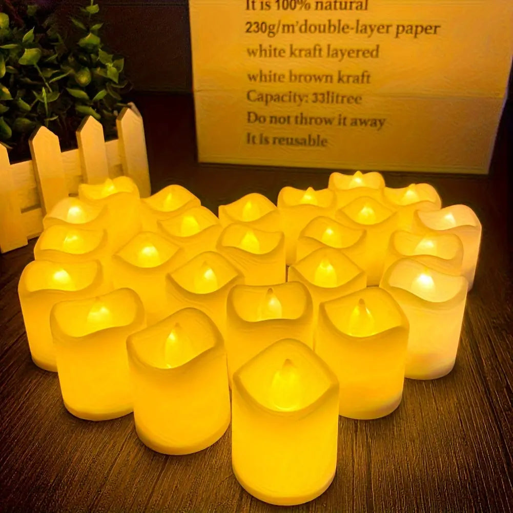Battery Operated LED Candles – Flameless Tea Light Set