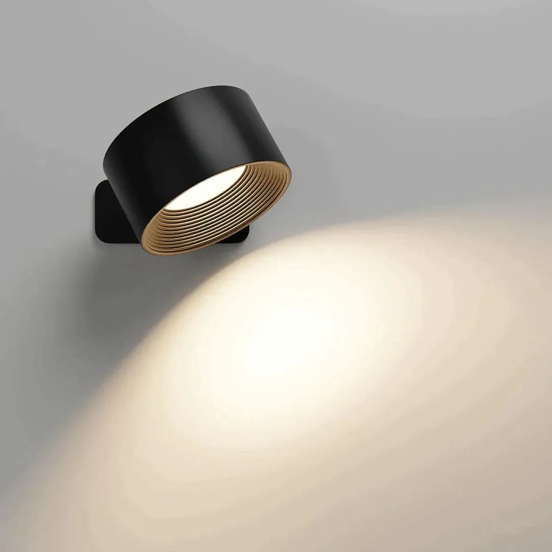 Magnetic Wall Lamp with Touch Control and 360° Rotating LED Light