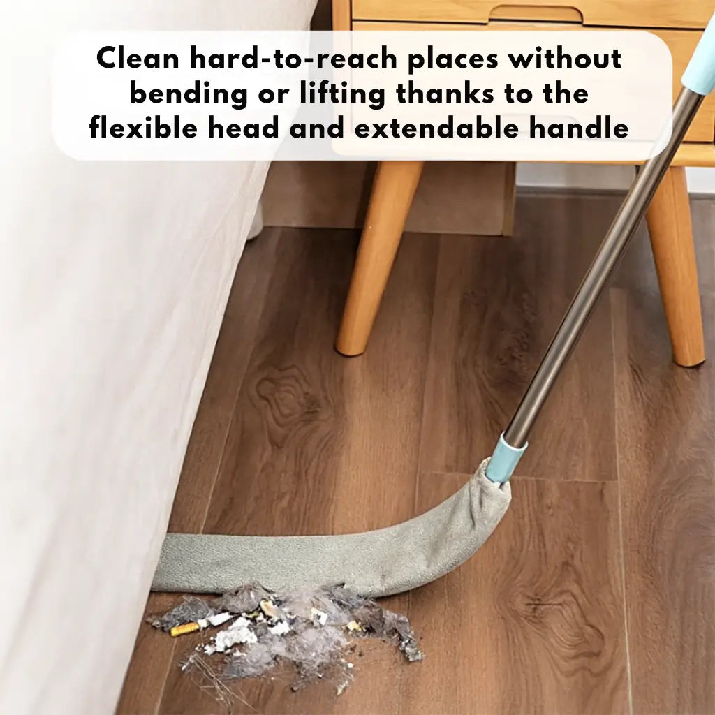 Extendable Handle Microfiber Duster – Cleans Under Furniture