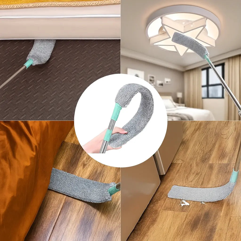 Extendable Handle Microfiber Duster – Cleans Under Furniture