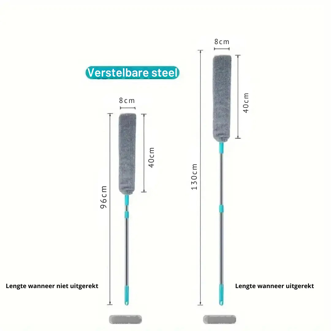 Extendable Handle Microfiber Duster – Cleans Under Furniture