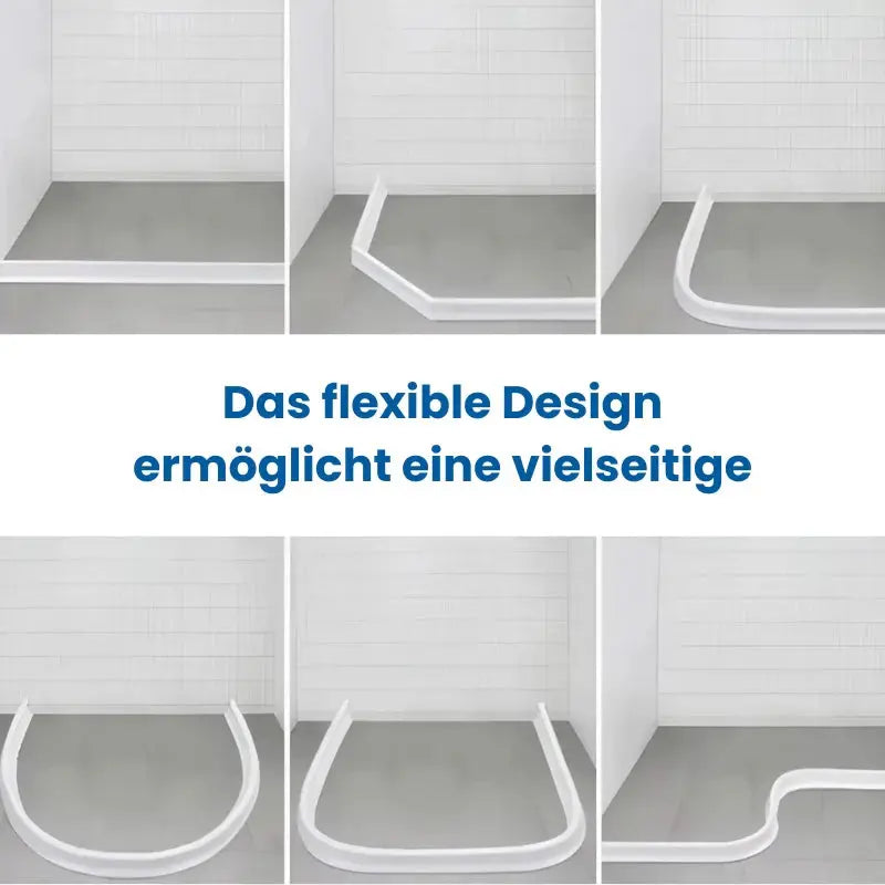 Self-Adhesive Silicone Shower Water Seal – Bathroom Threshold Strip for Wet-Dry Division