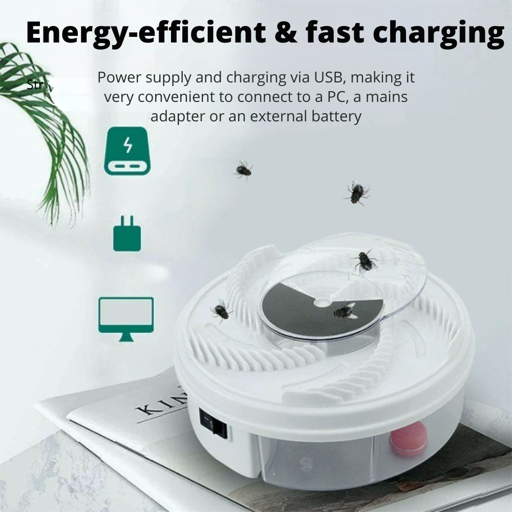 Silent Insect Trap | Chemical-Free Fly Catcher with Bait