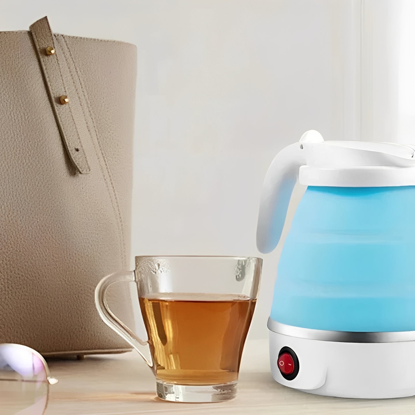 Compact Collapsible Electric Kettle for Travel