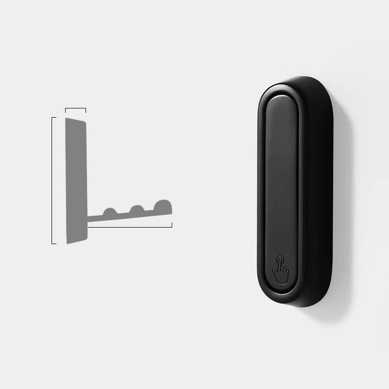 Versatile Space-Saving Wall Hook with Foldable Design