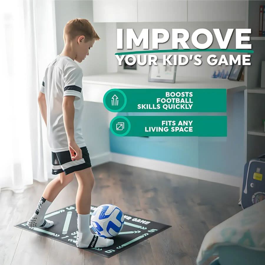 Non-Slip Soccer Training Mat for Footwork Practice and Skill Development
