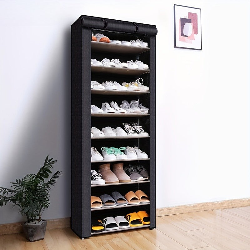 Freestanding Shoe Cabinet with Dust Cover – Tool-Free Assembly