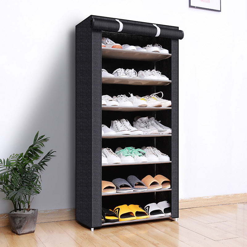 Freestanding Shoe Cabinet with Dust Cover – Tool-Free Assembly
