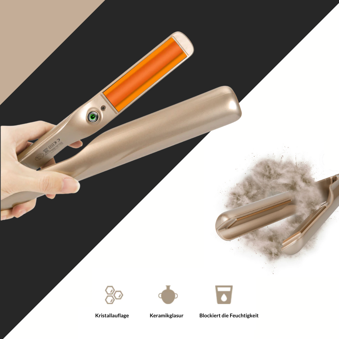 Hair Straightener with Ceramic Coating – FlexiCurl Hairstyling Tool
