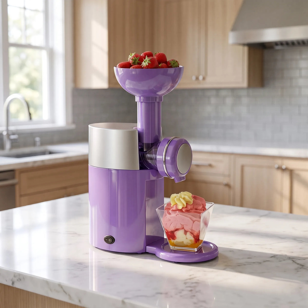 Homemade Soft Serve Maker – Transform Frozen Fruit into Creamy Desserts