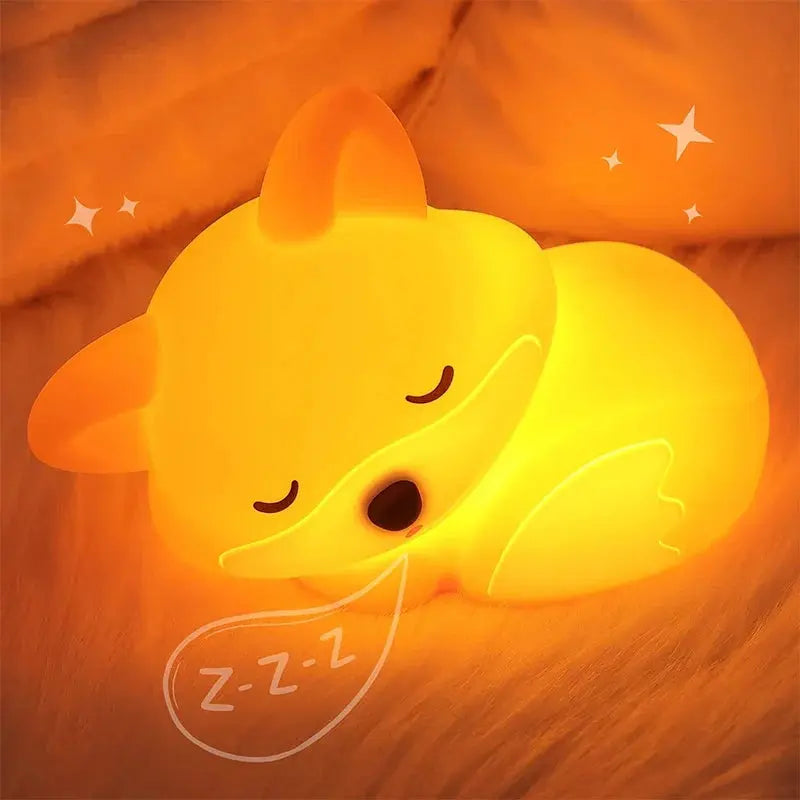 Silicone Night Light with Rechargeable Battery for Kids