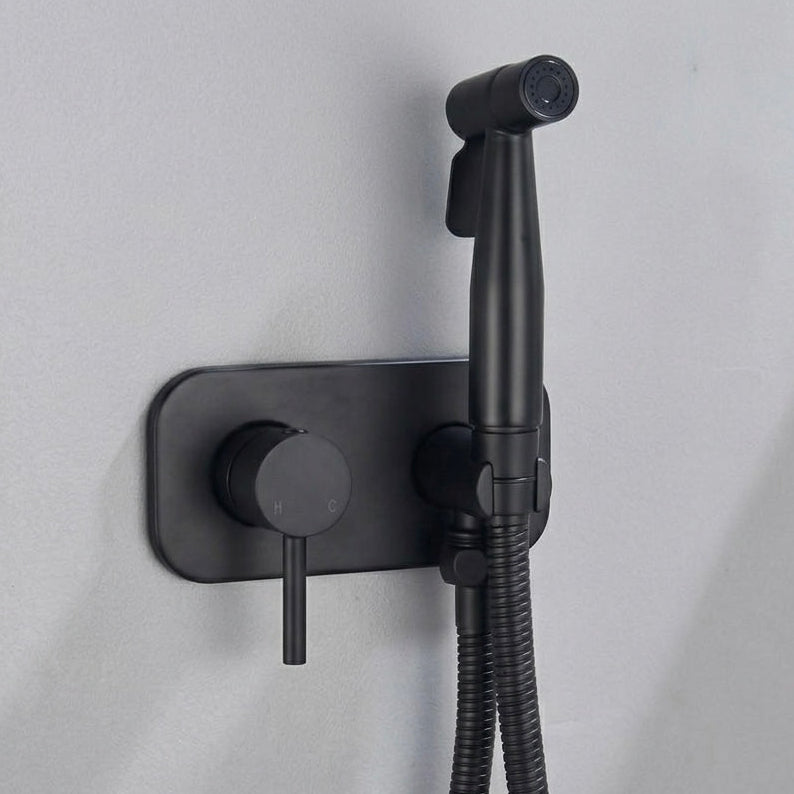 Portable Bidet Spray Gun with Adjustable Hot and Cold Water and Two Spray Settings, Durable Brass