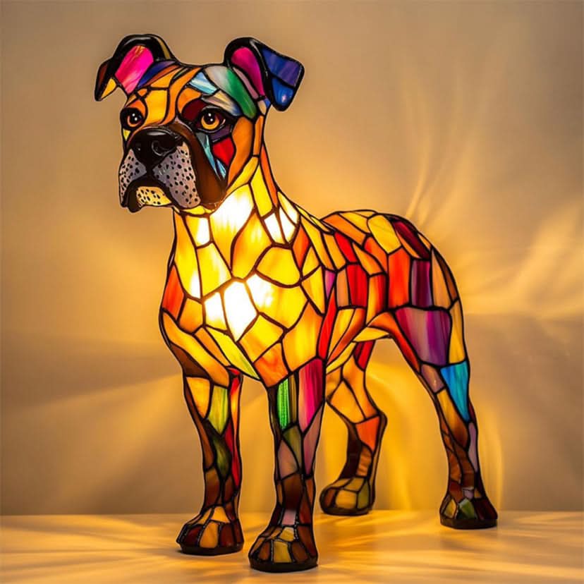 Enchanting LED Pet Figurine Light – Illuminating Dog Designs