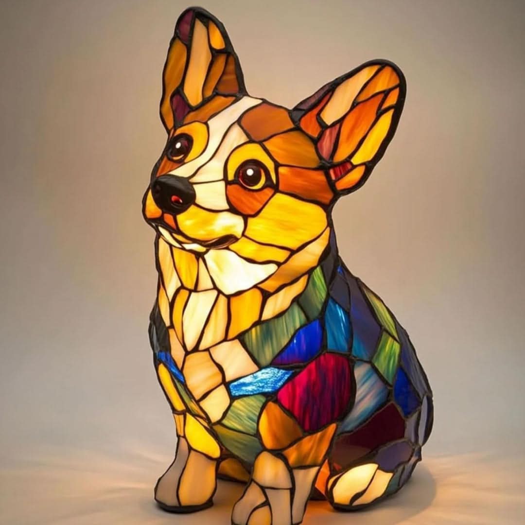 Enchanting LED Pet Figurine Light – Illuminating Dog Designs